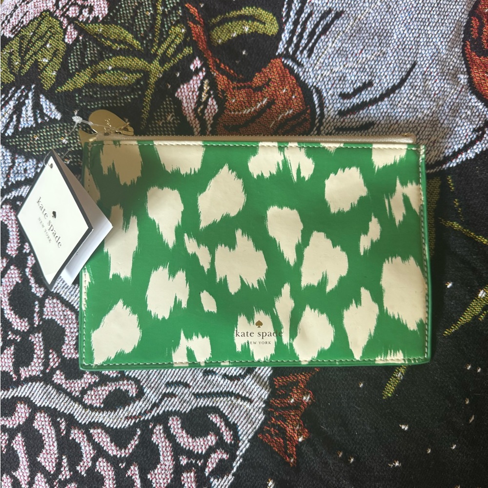 Kate Spade Painterly Cheetah Pencil Pouch